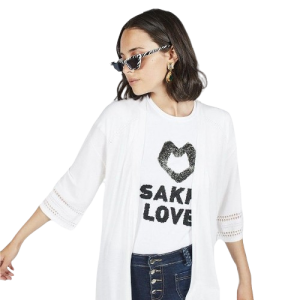 Saki White t-shirt